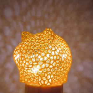 ZLATÉ PRASÁTKO VORONOI ART - SVÍTÍCÍ - Obrázek 3
