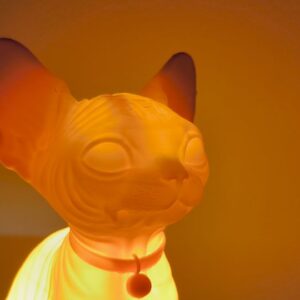 Sphynx Aura: Designová světelná socha s hřejivým nádechem - Obrázek 10