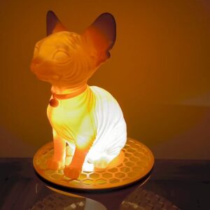 Sphynx Aura: Designová světelná socha s hřejivým nádechem - Obrázek 6