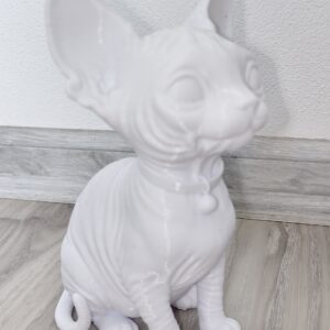 Kreativní plátno v trojrozměrném světě: 3D tištěná kočka Sphynx