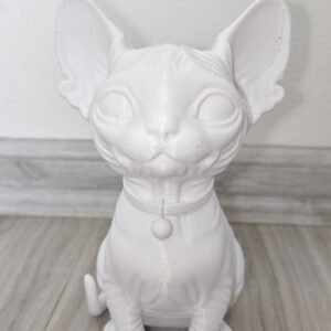 Kreativní plátno v trojrozměrném světě: 3D tištěná kočka Sphynx - Obrázek 4