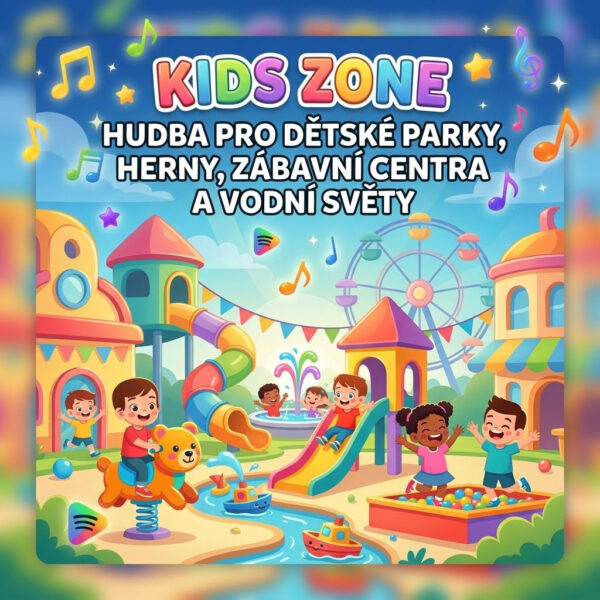 KIDS ZONE: Hudební kulisa pro dětská centra, zábavní parky i vodní světy - NEOMEZENÁ LICENCE (125 songů)